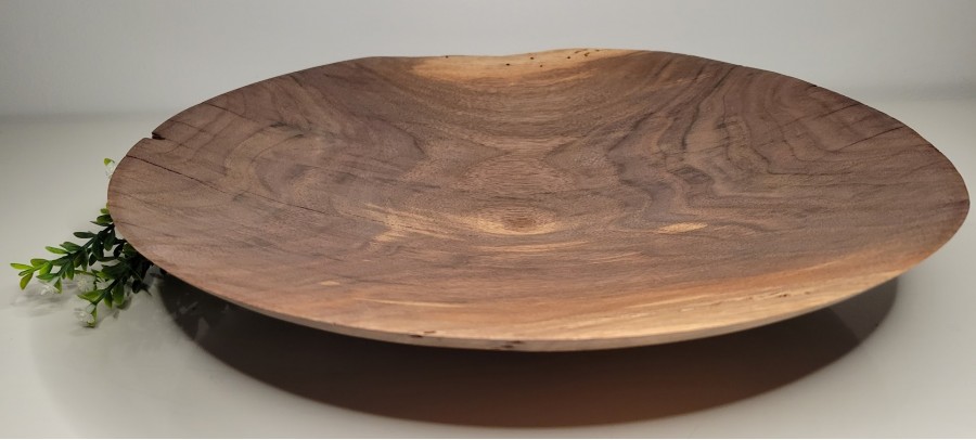 Meet "Benny" - One of a kind 15.5" x 2.75" Black Walnut Platter