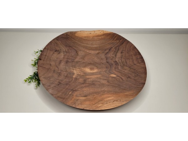 Meet "Benny" - One of a kind 15.5" x 2.75" Black Walnut Platter