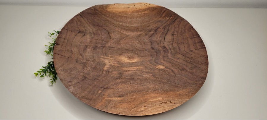 Meet "Benny" - One of a kind 15.5" x 2.75" Black Walnut Platter