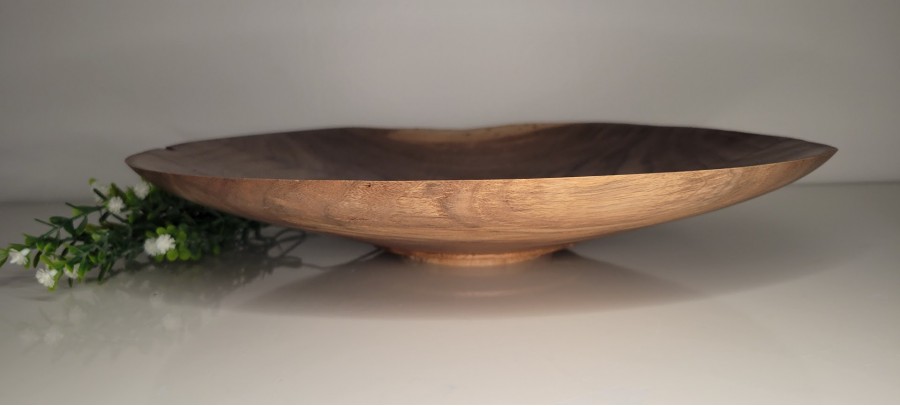 Meet "Benny" - One of a kind 15.5" x 2.75" Black Walnut Platter