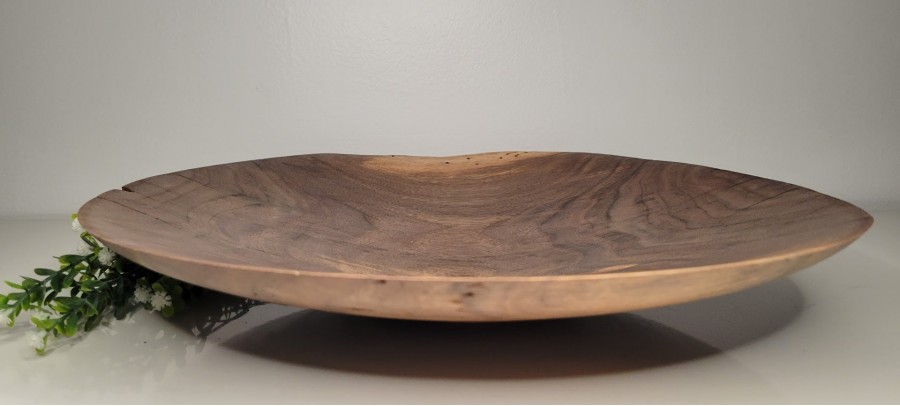 Meet "Benny" - One of a kind 15.5" x 2.75" Black Walnut Platter