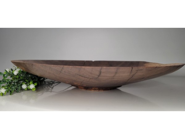 Meet "Benny" - One of a kind 15.5" x 2.75" Black Walnut Platter