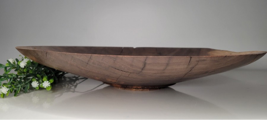 Meet "Benny" - One of a kind 15.5" x 2.75" Black Walnut Platter