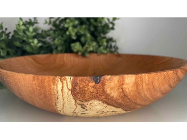 Pencil Spalted Red Oak Fruit Bowl