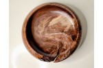 Meet "The Highlight" - Highly Figured Black Walnut Bowl with Bark Inclusion - Locally Handmade