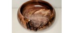 Meet "The Highlight" - Highly Figured Black Walnut Bowl with Bark Inclusion - Locally Handmade