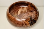 Meet "The Highlight" - Highly Figured Black Walnut Bowl with Bark Inclusion - Locally Handmade