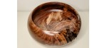 Meet "The Highlight" - Highly Figured Black Walnut Bowl with Bark Inclusion - Locally Handmade