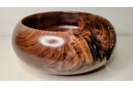 Meet "The Highlight" - Highly Figured Black Walnut Bowl with Bark Inclusion - Locally Handmade