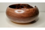 Meet "The Highlight" - Highly Figured Black Walnut Bowl with Bark Inclusion - Locally Handmade