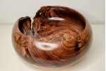 Meet "The Highlight" - Highly Figured Black Walnut Bowl with Bark Inclusion - Locally Handmade