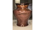 SOLD! - Meet "The Killa Gorilla" - Live Edge Black Walnut Vase with Natural Void - Signed by Artist - Illinois Woodturner Shane Boland 10" h x 9" d