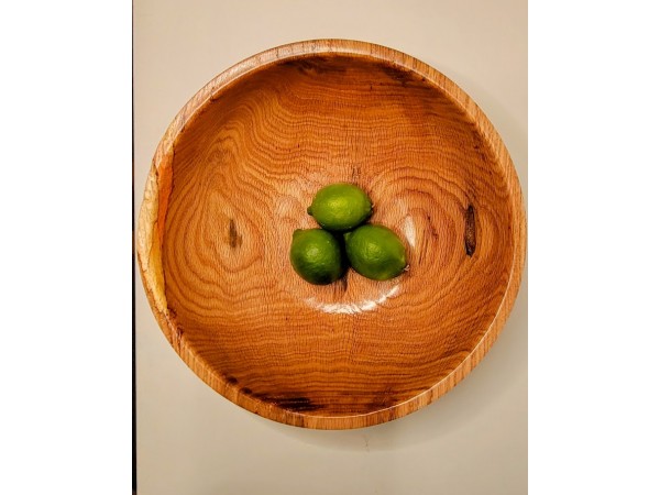 Large Fruit Bowl 13" x 4.5" Locally Handmade from Red Oak