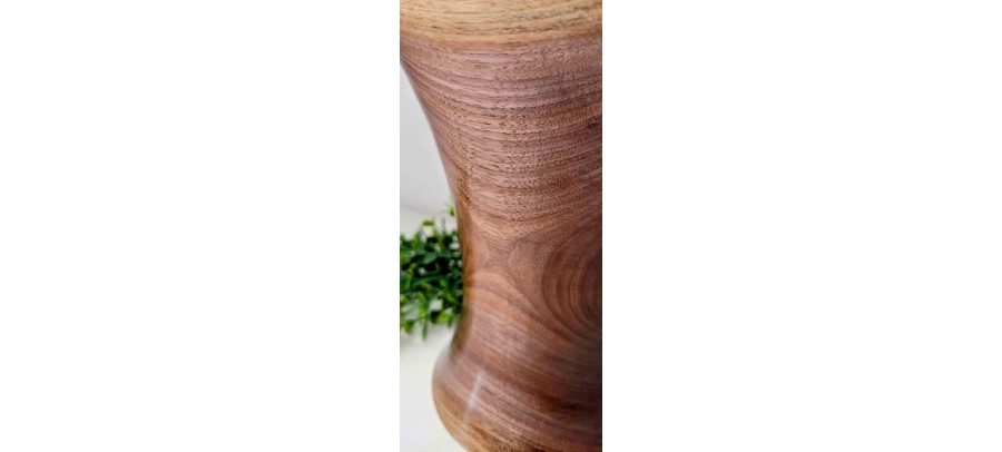 Meet "Showtime" - Black Walnut Vase - by local artist Shane Boland