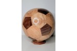 Soccer Ball (Truncated Icosahedron)  segmented turning of oak and black walnut pre-order