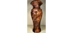 Highly Figured Black Walnut Vase with Bark Inclusion and Chatoyancy- Hand Made in USA by Illinois Woodturner - 10.75" x 4.5" #woodart #vase