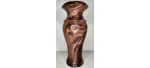 Highly Figured Black Walnut Vase with Bark Inclusion and Chatoyancy- Hand Made in USA by Illinois Woodturner - 10.75" x 4.5" #woodart #vase