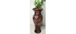 Highly Figured Black Walnut Vase with Bark Inclusion and Chatoyancy- Hand Made in USA by Illinois Woodturner - 10.75" x 4.5" #woodart #vase