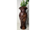 Highly Figured Black Walnut Vase with Bark Inclusion and Chatoyancy- Hand Made in USA by Illinois Woodturner - 10.75" x 4.5" #woodart #vase