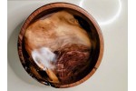 Meet "Blessed" - Highly Figured Large Black Walnut Bowl with Bark Inclusion - Locally Handmade