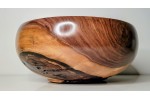 Meet "Blessed" - Highly Figured Large Black Walnut Bowl with Bark Inclusion - Locally Handmade