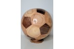 Soccer Ball (Truncated Icosahedron)  segmented turning of oak and black walnut pre-order