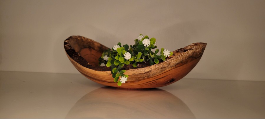 Spalted Black Cherry Natural Edge Winged Bowl  from the Beard's Backyard | Extra Lage | SOLD!