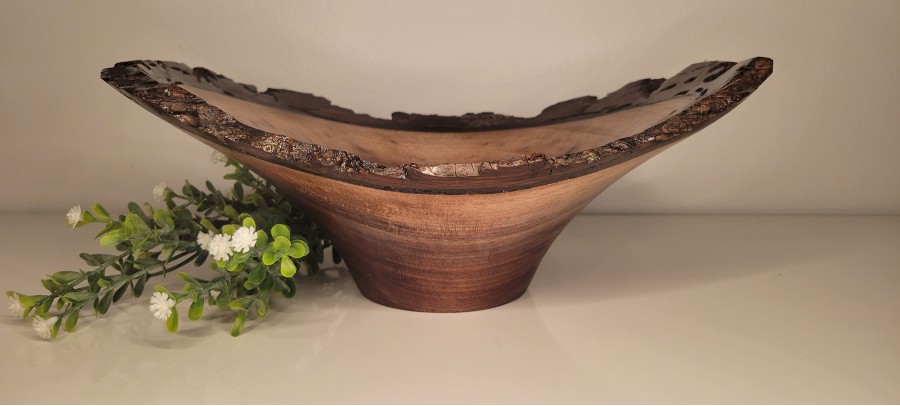 Black walnut bowl #6 turned this week in Saint Anne, IL, wood sourced from Mokena, IL this summer. 