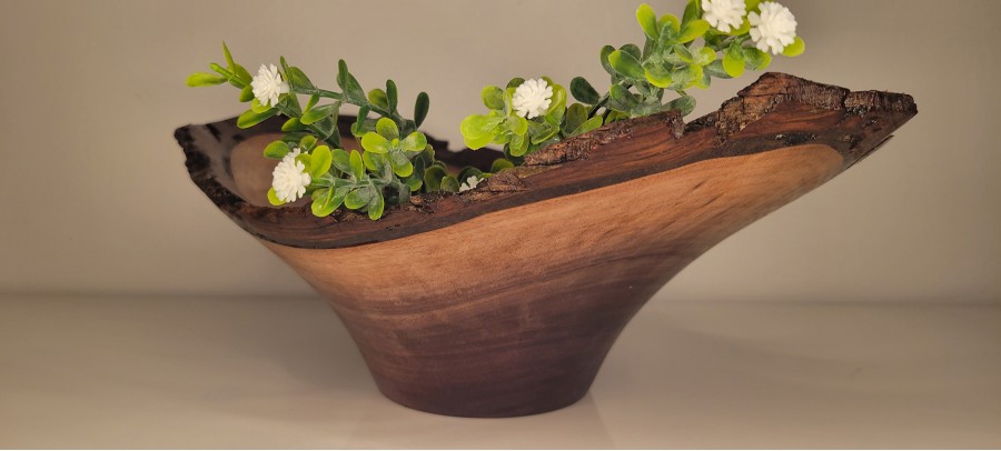 Black walnut bowl #6 turned this week in Saint Anne, IL, wood sourced from Mokena, IL this summer. 