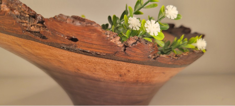 Black walnut bowl #6 turned this week in Saint Anne, IL, wood sourced from Mokena, IL this summer. 