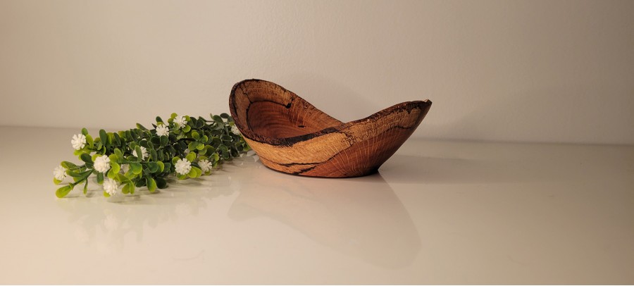 Spalted Red Oak Winged Bowl | Medium