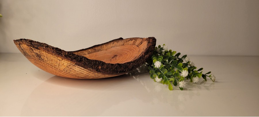 Spalted Red Oak Winged Bowl | Medium | SOLD!