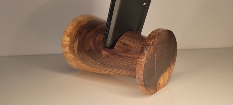 Phone Amplifier Stand - Black Walnut - Locally Hand Made