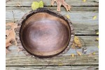 Pretty Good (but not great) Live Edge Black Walnut Bowl by St. Anne Woodturner. 8.75" x 3.75"