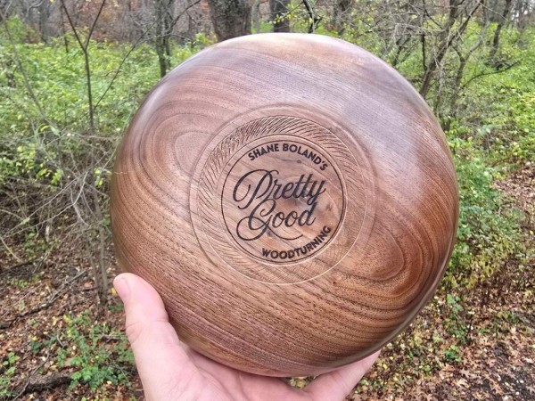 Pretty Good (but not great) Live Edge Black Walnut Bowl by St. Anne Woodturner. 8.75" x 3.75"