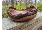 Pretty Good (but not great) Live Edge Black Walnut Bowl by St. Anne Woodturner. 8.75" x 3.75"