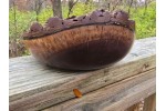 Pretty Good (but not great) Live Edge Black Walnut Bowl by St. Anne Woodturner. 8.75" x 3.75"