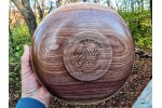 Pretty Good Live Edge Black Walnut Bowl by St. Anne Woodturner. 10" x 4"