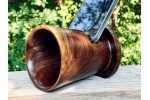 PRE ORDER (Estimated shipping mid-February) - Phone Speaker Stand - Black Walnut by Pretty Good Woodturner Hand Crafted Passive Speaker Phone Amplifier Stand - Hand Made in USA