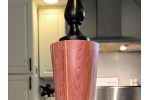 Handmade Aromatic Eastern Red Cedar Urn & 200 Year old Yew Finial Lid by St. Anne Woodturner - Wood Box - Wood Vase - Beautiful Centerpiece