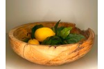 Meet "Mayhem" - A Large Beyond Spalted Butternut (White Walnut) Fruit Bowl | 13" Diameter x 4" Tall | Finished with Food Grade Mineral Oil