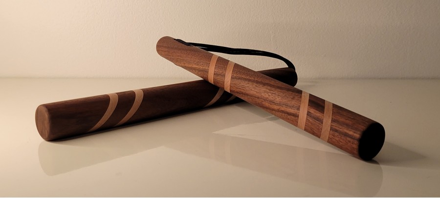 Black Walnut and Maple Nunchucks 