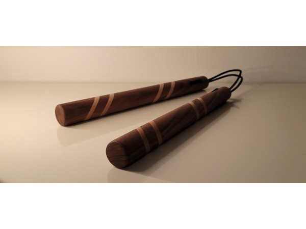 Black Walnut and Maple Nunchucks 