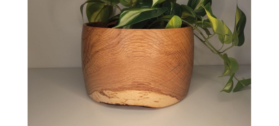 Locally Hand Made (Kankakee County) Large Black Locust Salad Bowl - Salvaged from Becoming Firewood