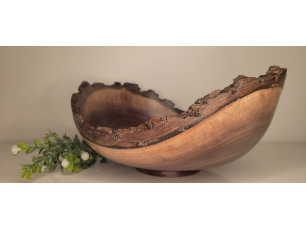 Black walnut bowl #7 turned this week in Saint Anne, IL, wood sourced from Mokena, IL this summer. 