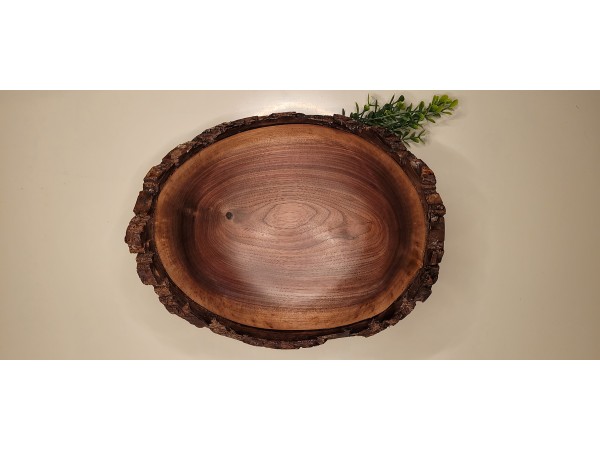 Black walnut bowl #7 turned this week in Saint Anne, IL, wood sourced from Mokena, IL this summer. 