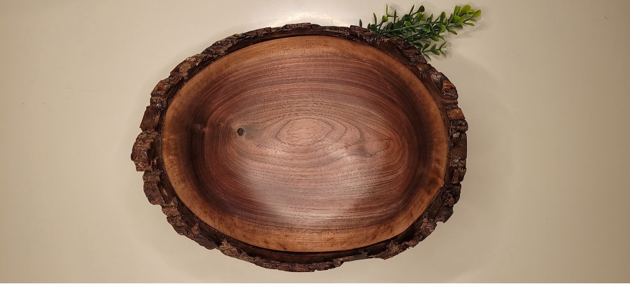 Black walnut bowl #7 turned this week in Saint Anne, IL, wood sourced from Mokena, IL this summer. 