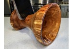 PRE-ORDER (Estimated Shipping Mid-February) - MAGA Phone Amplifier Stand - Flowering Crab Wood - hand made by Illinois Woodturner - Passive Sound Amplification