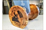 PRE-ORDER (Estimated Shipping Mid-February) - MAGA Phone Amplifier Stand - Flowering Crab Wood - hand made by Illinois Woodturner - Passive Sound Amplification