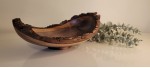 Black Walnut LIVE Edge Winged Bowl - Large | Sealed w/Polyurethane & Buffed to a Matte Finish